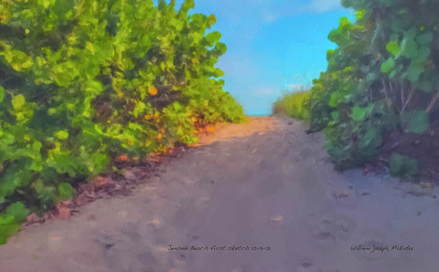 Jensen Beach Florida Painting by Bill McEntee