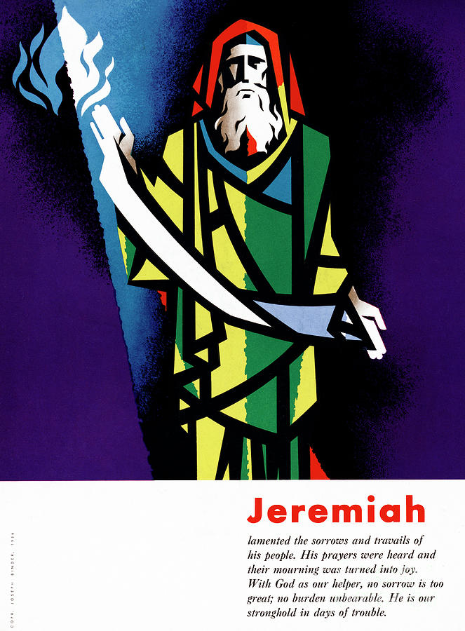 Jeremiah Poster, 1956 Drawing by Joseph Binder