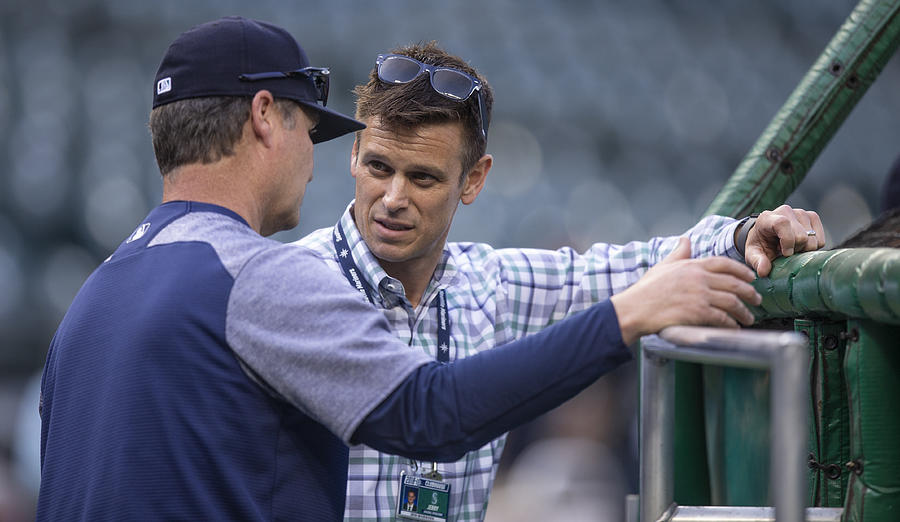 Jerry Dipoto and Scott Servais Photograph by Stephen Brashear