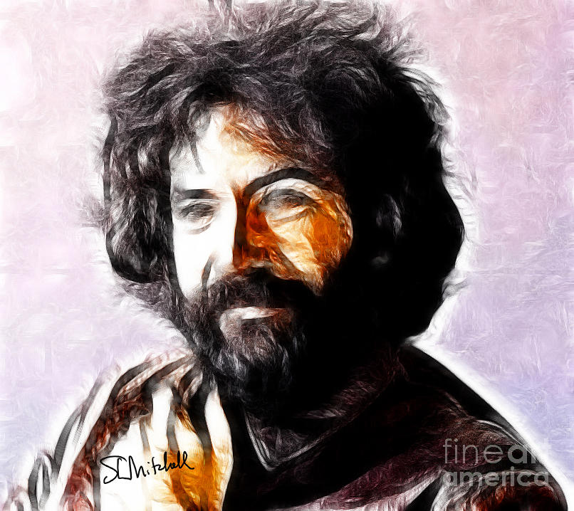 Jerry Garcia #1 Painting by Steve Mitchell