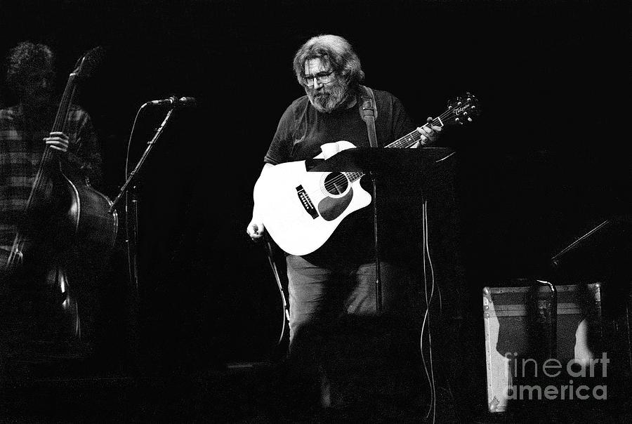 Acoustic Guitar Photograph - Jerry Garcia by Concert Photos