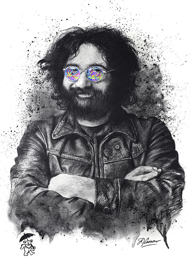 Jerry Garcia Drawing by Fred Carrow Pixels