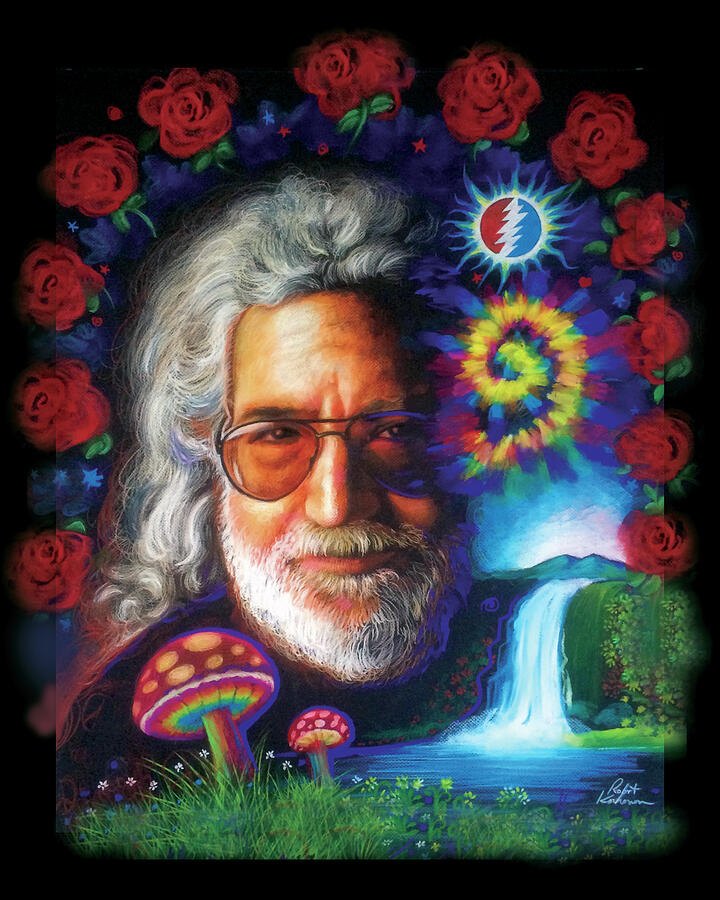 Grateful Dead Pastel - Jerry Garcia by Robert Korhonen