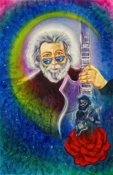 Jerry Garcia Painting by Sofanya White