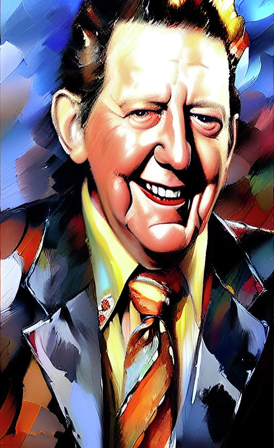 Jerry Lee Lewis tribute portrait 2 Digital Art by Yury Malkov - Fine ...