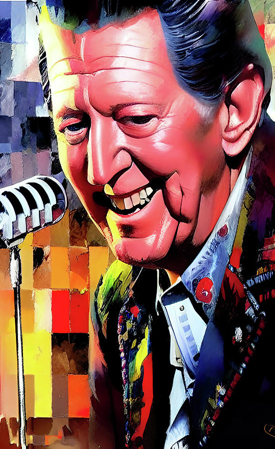 Jerry Lee Lewis tribute portrait 5 Digital Art by Yury Malkov - Fine ...