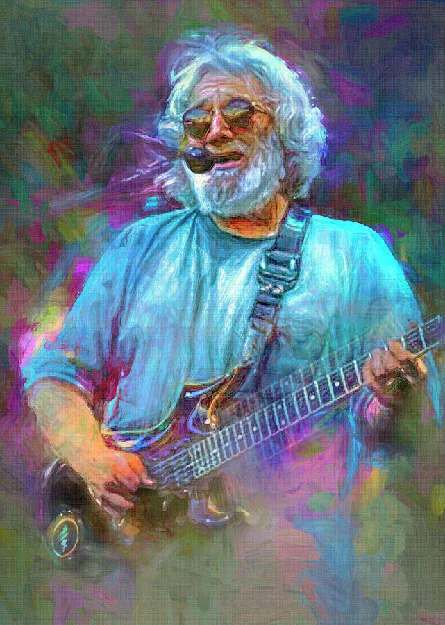 The Grateful Dead Mixed Media - Jerry by Mal Bray
