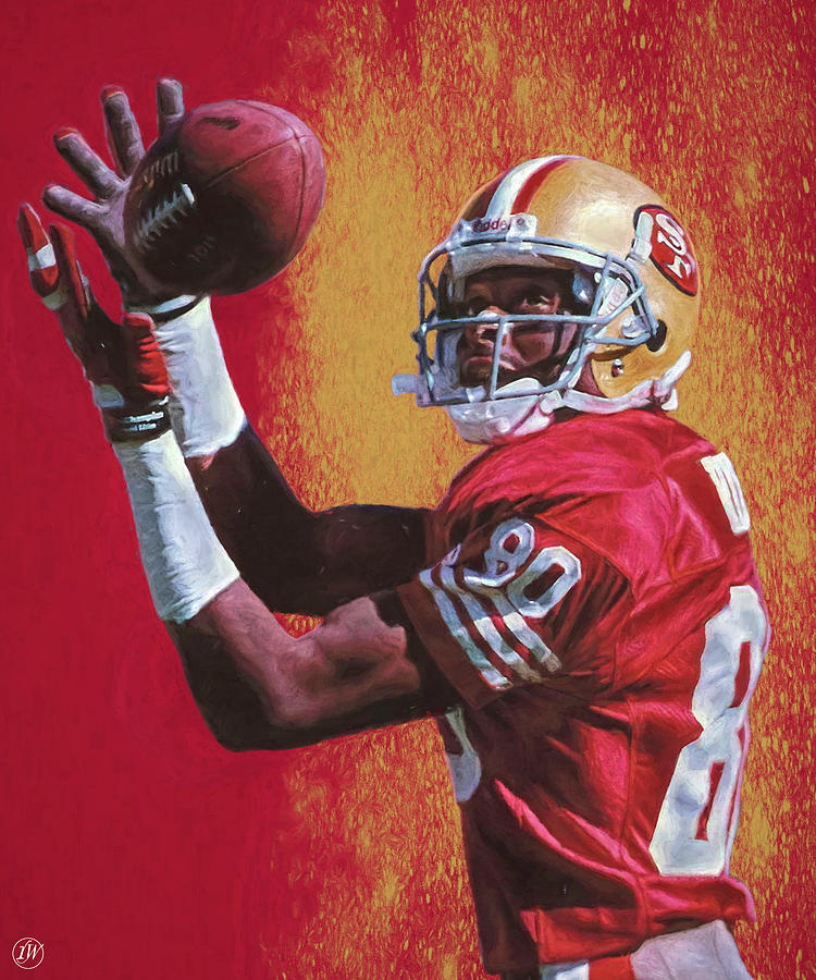 Jerry Rice “The Pinnacle” painting by Justyn Farano