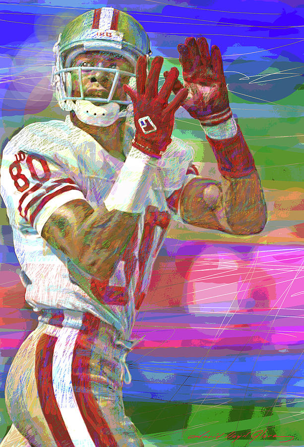 Jerry Rice Super Bowl Painting