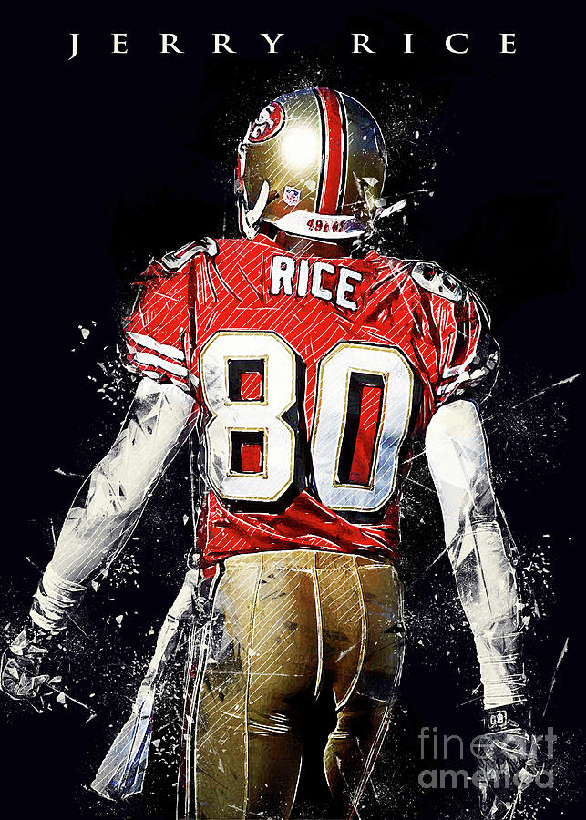 Jerry Rice Digital Art by Wpap Me - Pixels