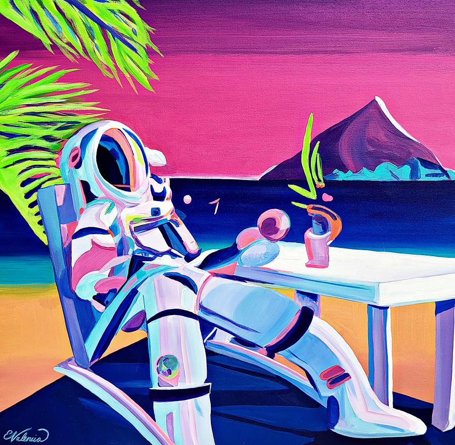 Jerrys Vacation Painting by Emanuel Alvarez Valencia