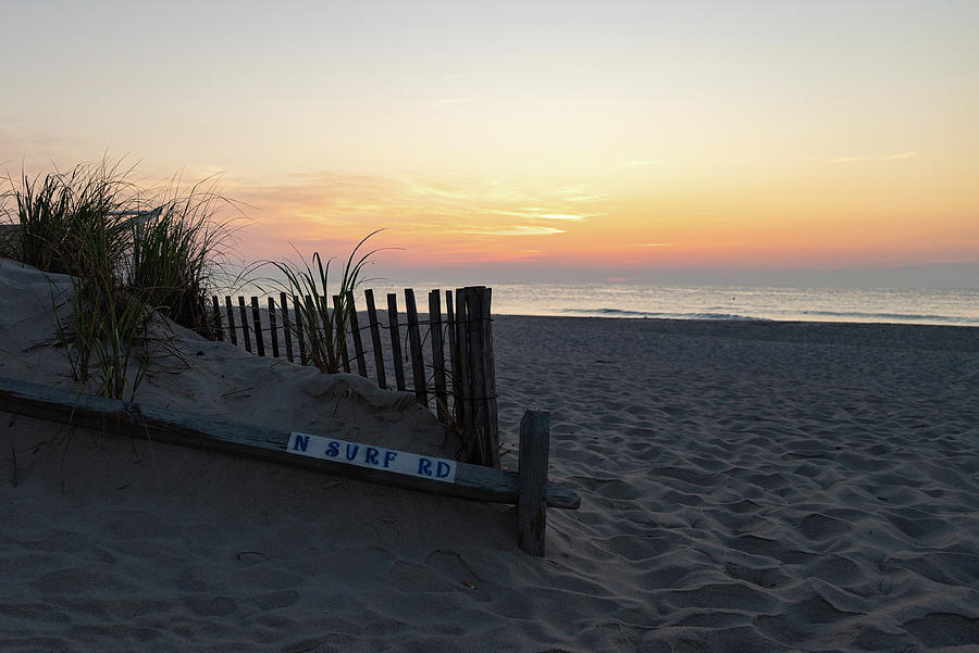 Jersey Shore Beach Entrance at Sunrise Photograph by Matthew DeGrushe