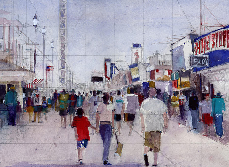 Jersey Shore Painting - Jersey Shore by Dorrie Rifkin