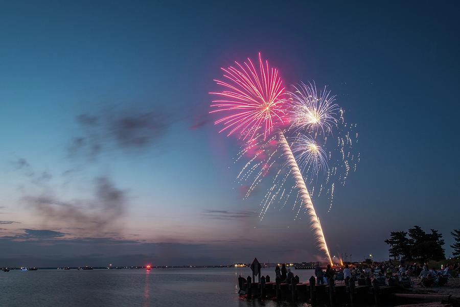 Jersey Shore Fireworks Photograph by Bob Cuthbert Pixels