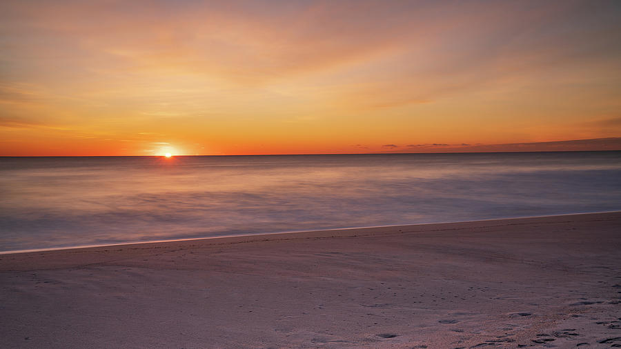 Jersey Shore Sunrise in late fall. Photograph by Kyle Lee