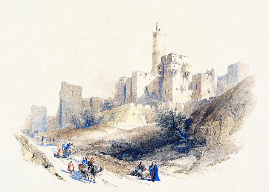 Jerusalem Citadel 1839 Photograph by Munir Alawi