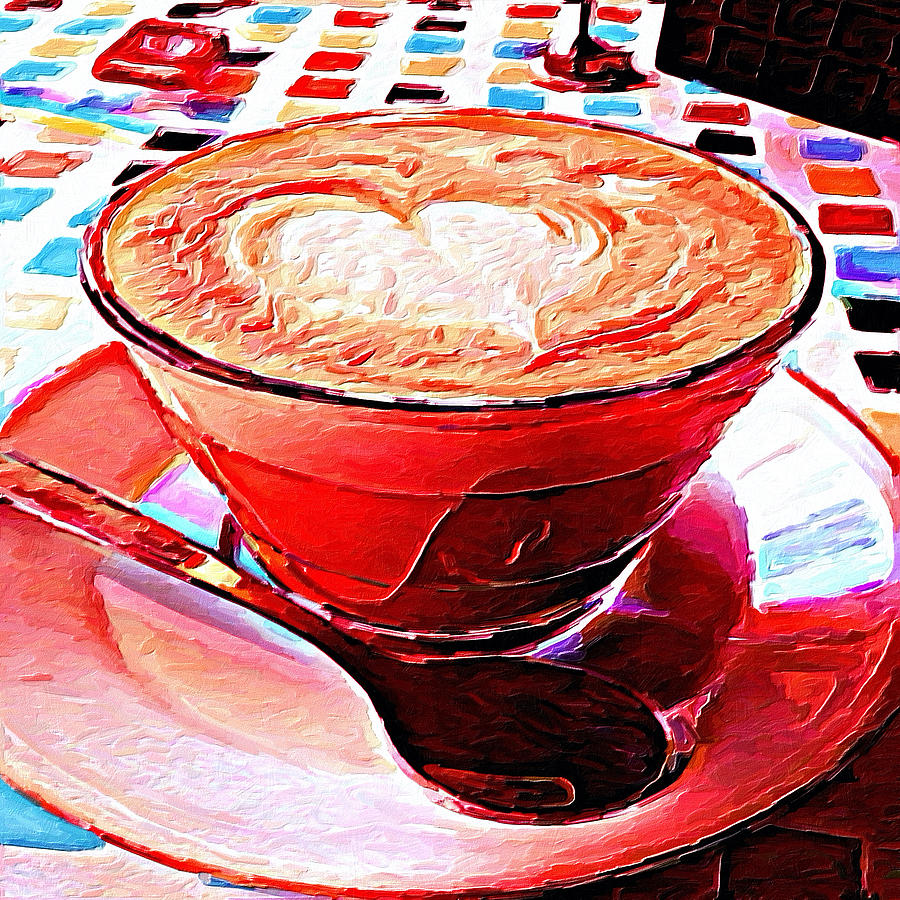 Coffee Digital Art - Jerusalem Coffee Bar by Pamela Storch