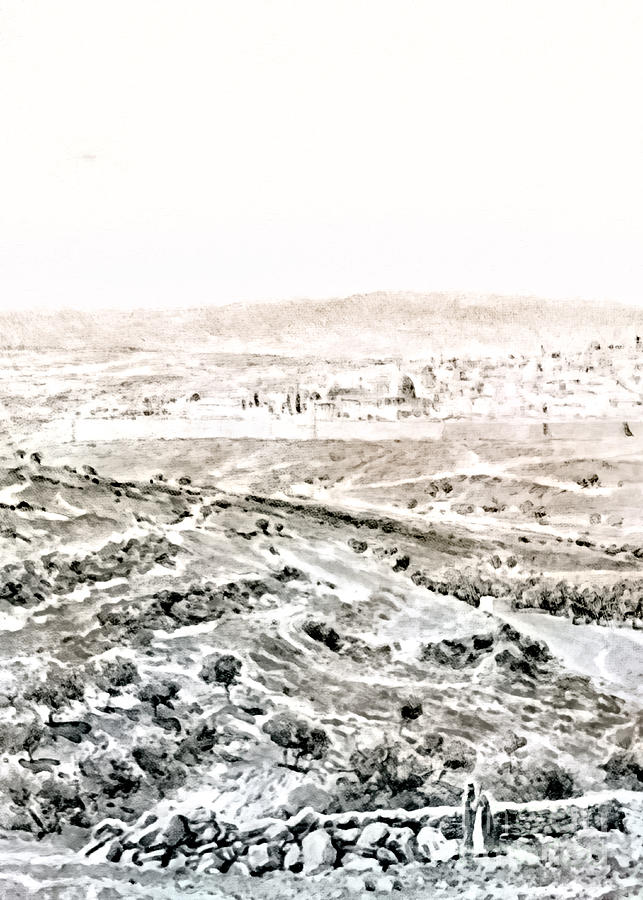 Jerusalem Fields in 1909 Photograph by Munir Alawi