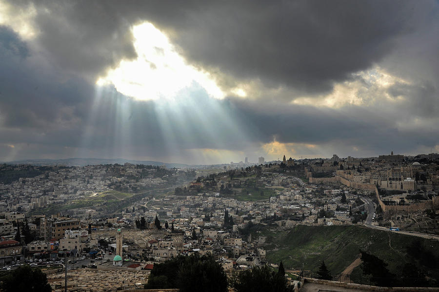 Jerusalem from the Mount of Olives Photograph by James C Richardson