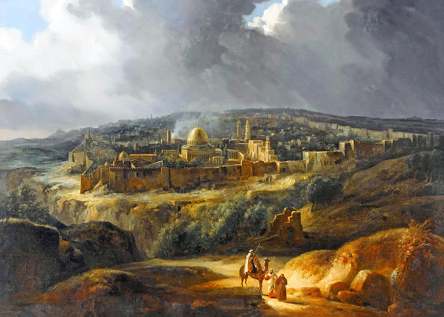 Jerusalem in 1825 in Colors Photograph by Munir Alawi