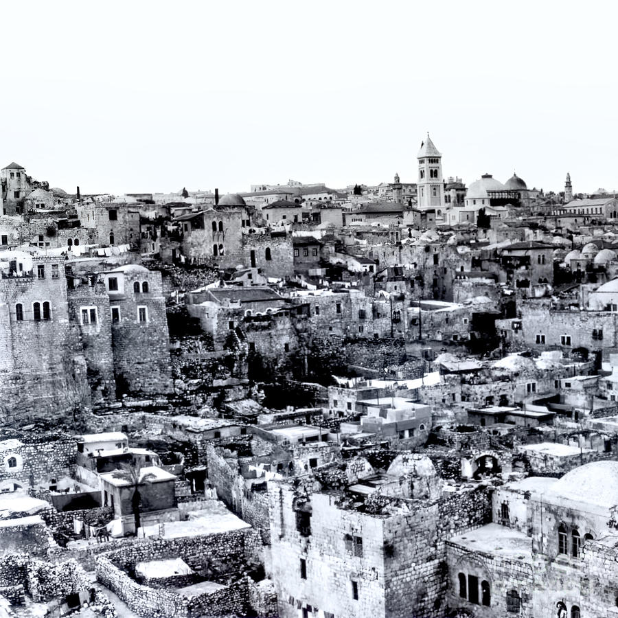 Jerusalem in 1966 Photograph by Munir Alawi