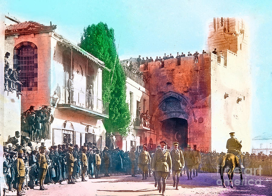 Jerusalem Jaffa Gate in 1917 Photograph by Munir Alawi