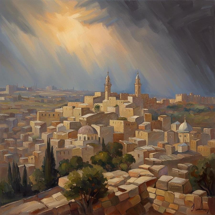 Jerusalem Jerusalem Digital Art by Ed Ata - Fine Art America