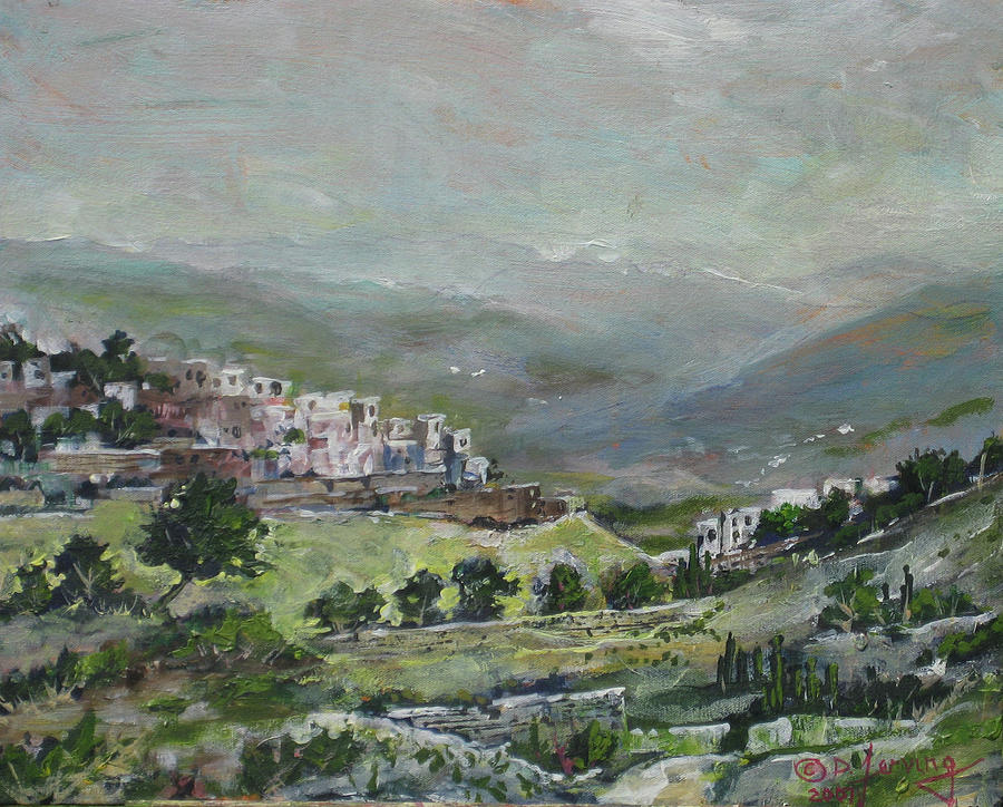 Jerusalem Landscape Painting by Douglas Jerving