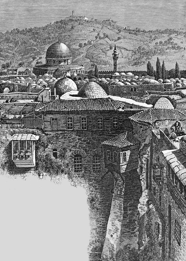 Jerusalem Mount of Olives 1884 Photograph by Munir Alawi