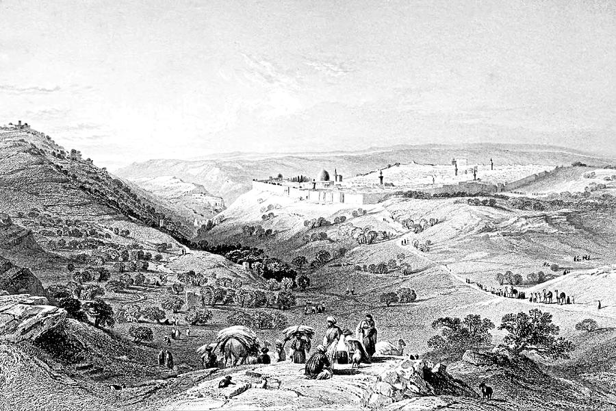 Jerusalem Mount of Olives in 1847 Photograph by Munir Alawi