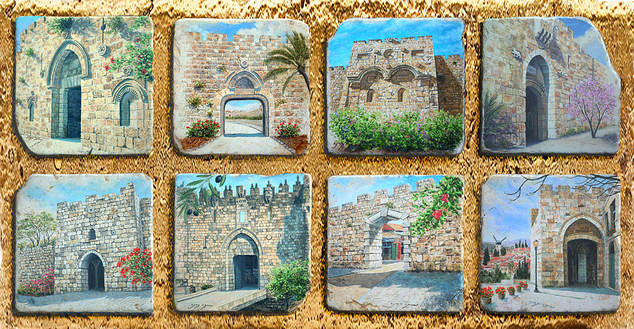 Jerusalem of gold Painting by Miki Karni