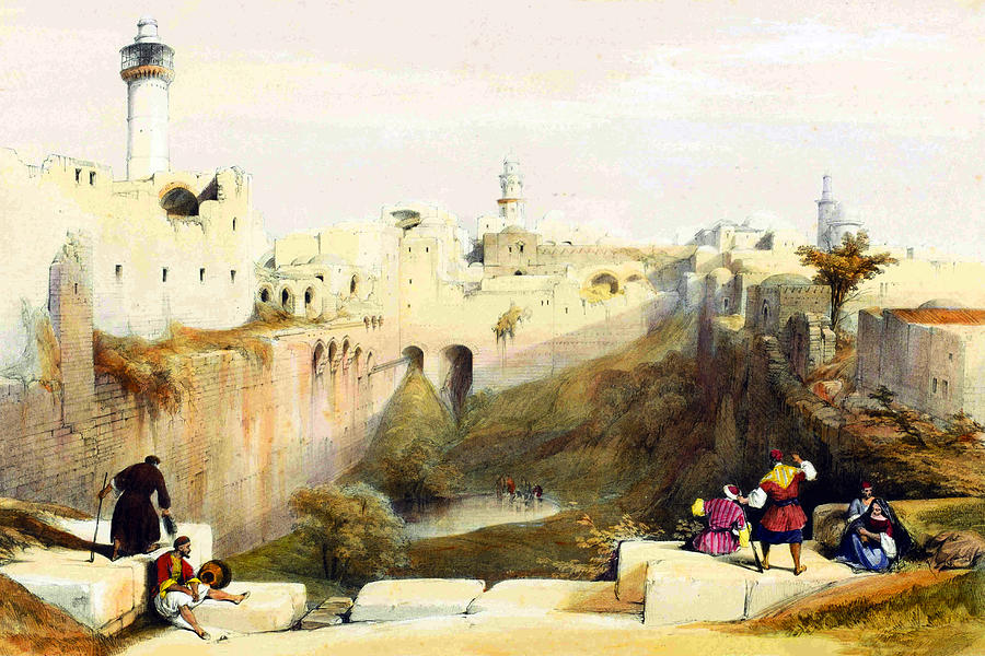 Jerusalem Pools 1839 Photograph by Munir Alawi