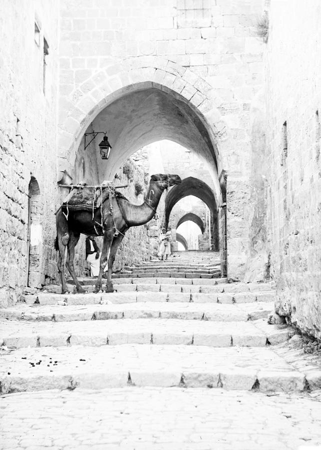 Jerusalem Street of Arches Photograph by Munir Alawi