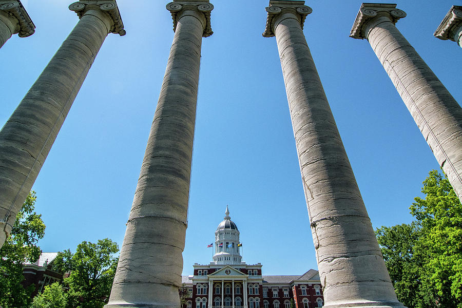 Jesse Hall and the Columns Photograph by Steve Stuller