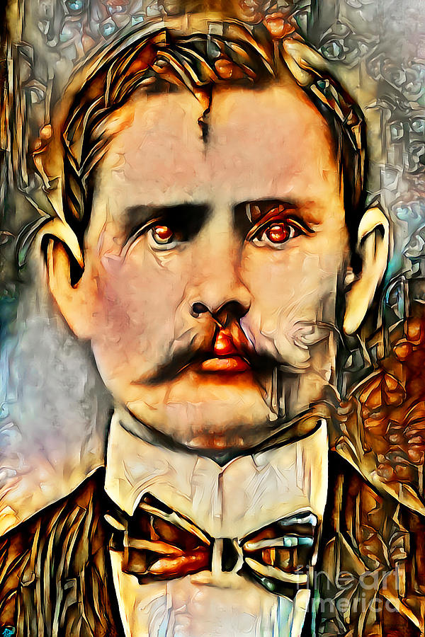 Jesse James in Vibrant Primitivism Colors 20200719 Photograph by Wingsdomain Art and Photography