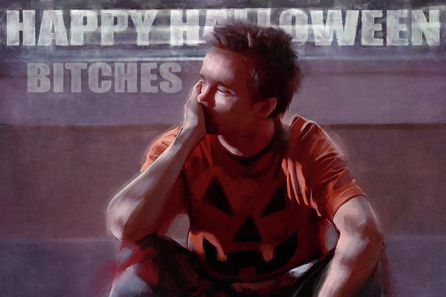 Halloween Painting - Jesse Pinkman Halloween - Breaking Bad by Joseph Oland