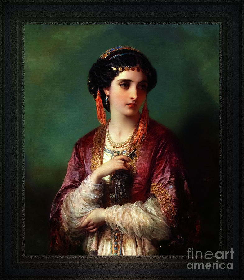 Jessica by Thomas-Francis Dicksee Classical Fine Art Old Masters Reproduction Painting by Rolando Burbon