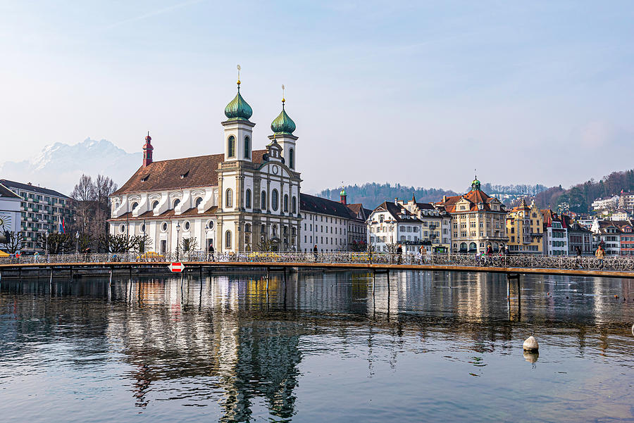 Jesuit Church in Lucerne Photograph by Pravine Chester