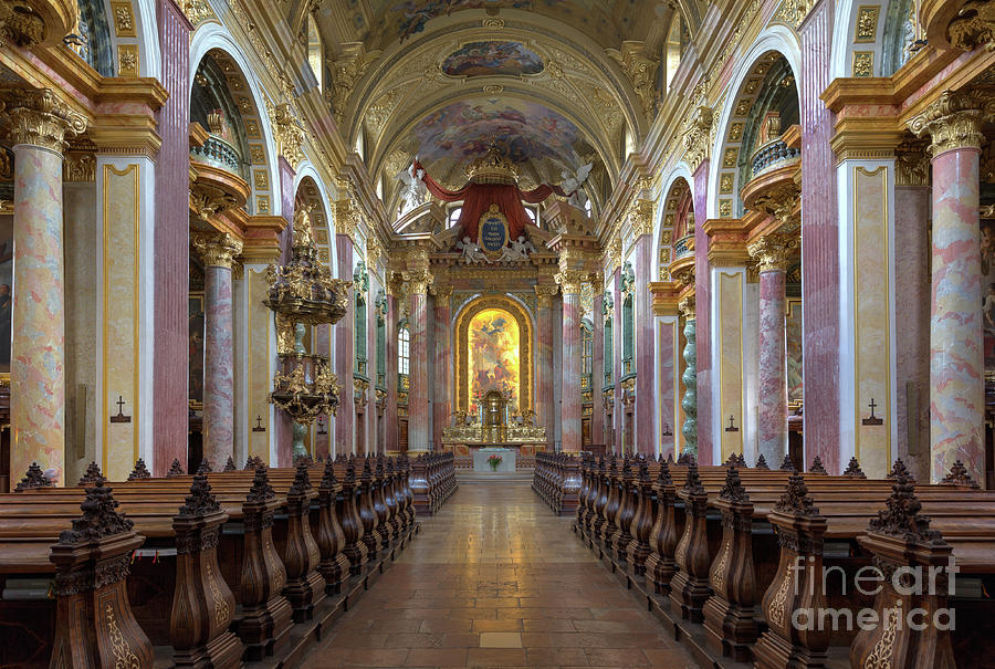 Jesuitenkirche Wien Innenansicht 9043 Photograph by Hubertl