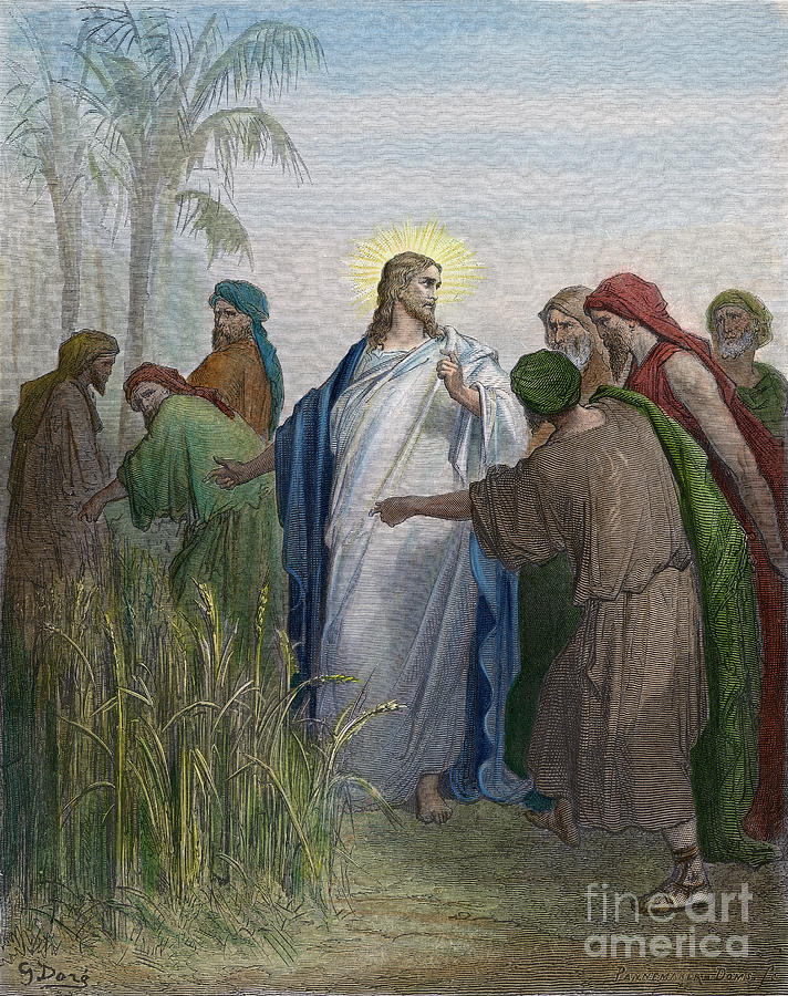 Jesus And Disciples Photograph by Gustave Dore