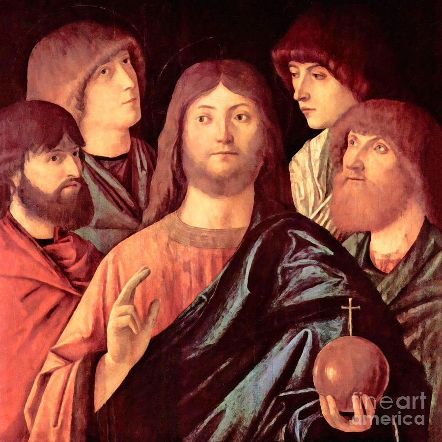 Jesus and Four Apostles Photograph by Munir Alawi