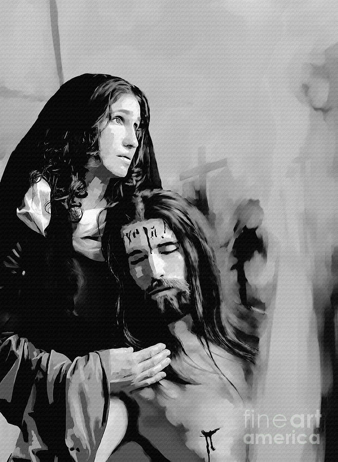 Jesus and Mary 003 Painting by Gull G - Fine Art America