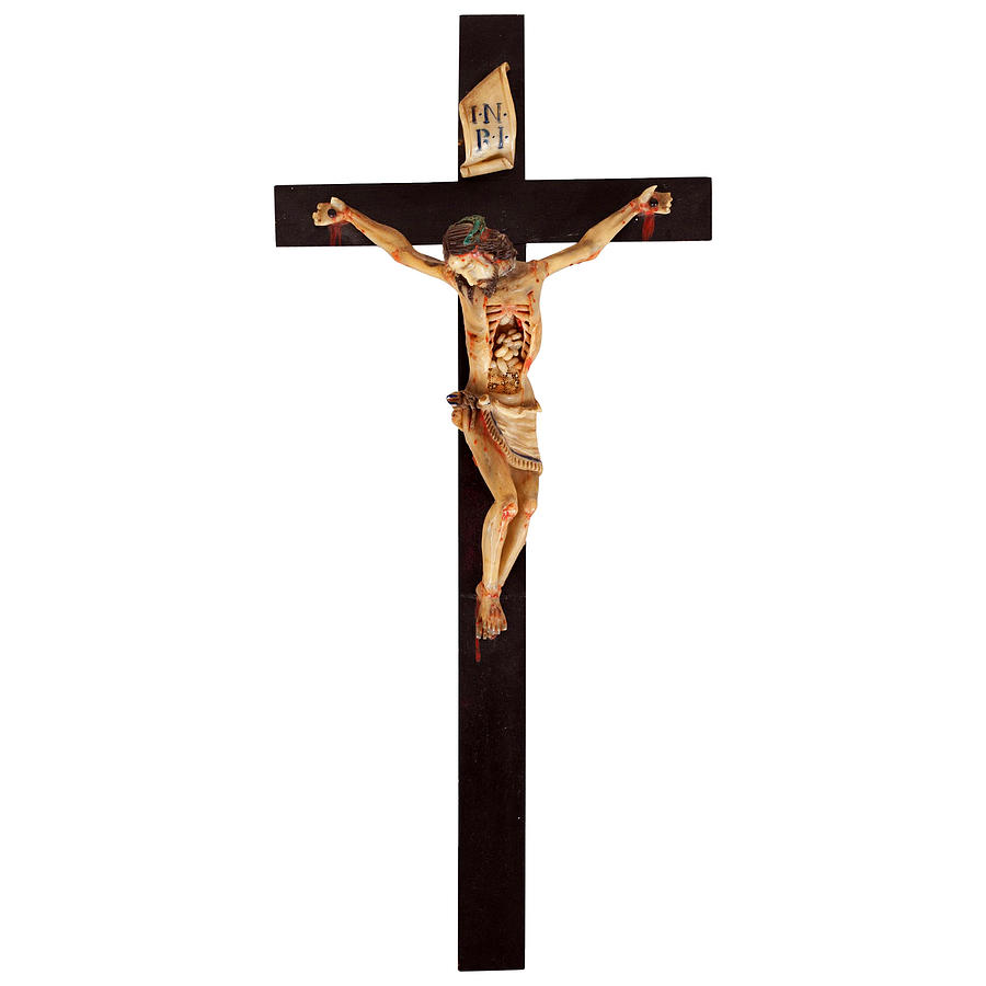 Jesus and Wooden Cross Photograph by Munir Alawi