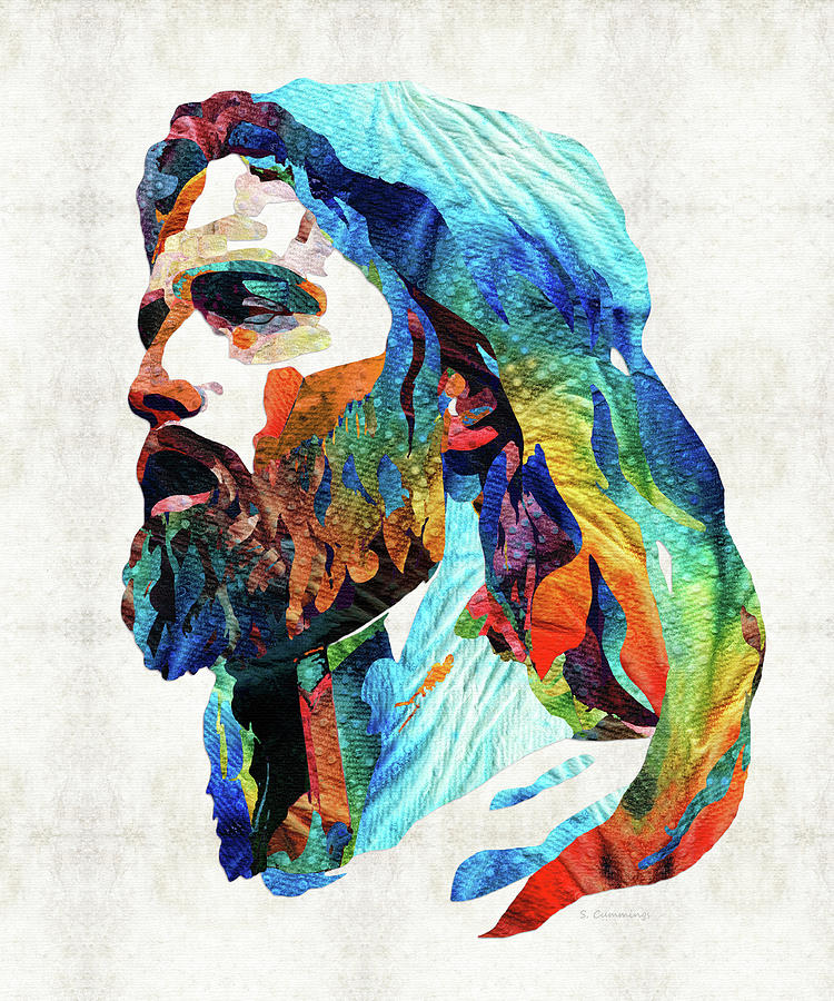 Jesus As Sage Christian Art Mixed Media by Sharon Cummings