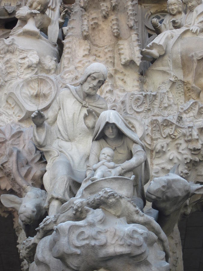 Jesus at Sagrada Familia Barcelona Photograph by Lisa Mutch