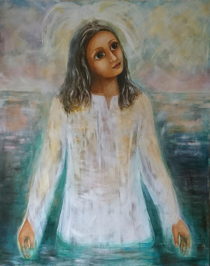 Jesus Baptize Painting by Taruna Rettinger - Pixels