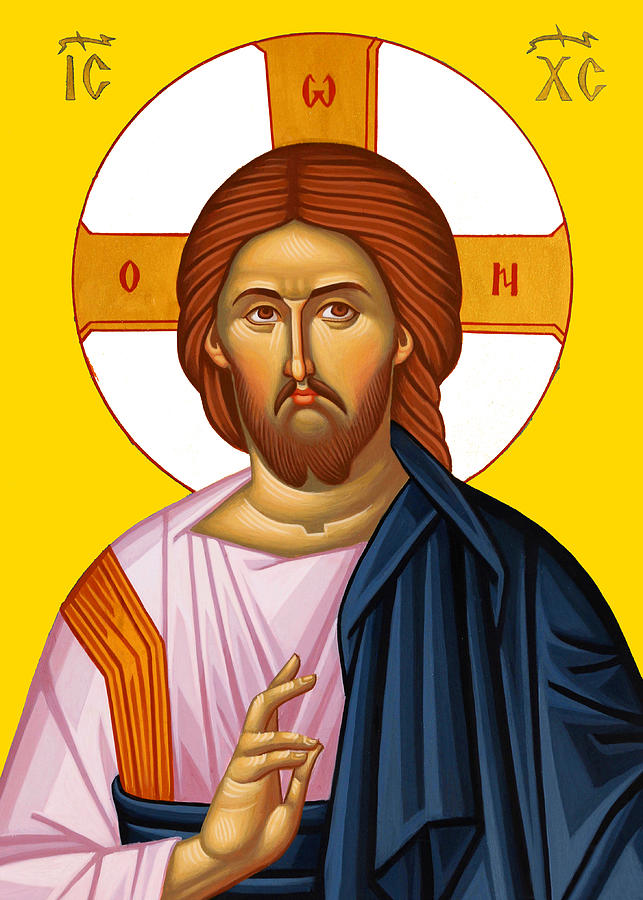 Jesus Byzantine Icon Photograph by Munir Alawi