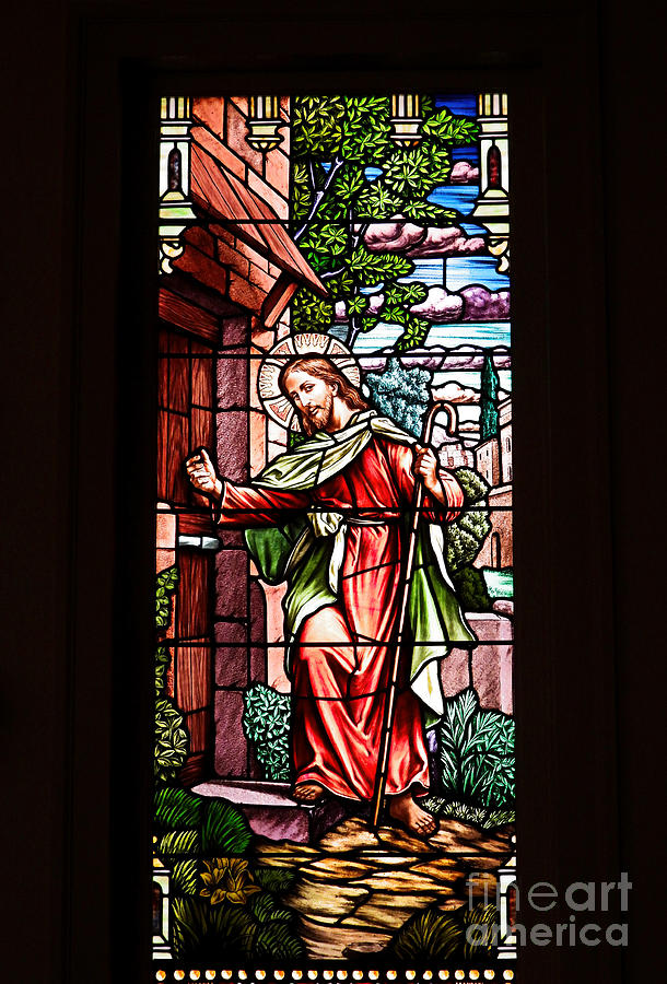 Jesus - Cathedral Stained Glass Photograph by Ella Kaye Dickey
