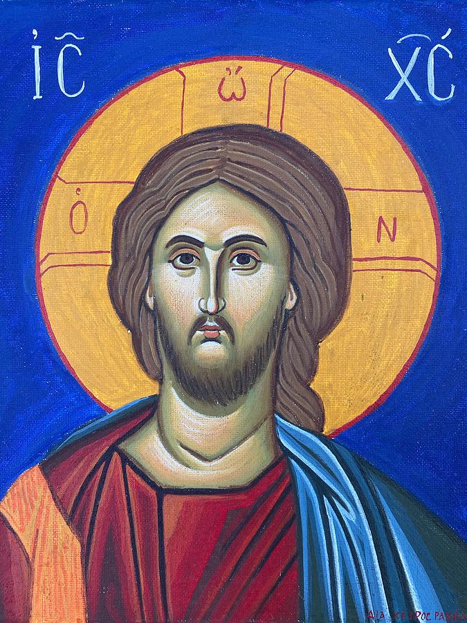 Jesus Christ Icon Painting by Rachel Trego - Fine Art America