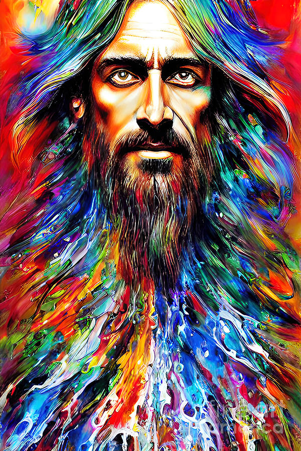 Jesus Christ in Colors I Painting by Munir Alawi - Fine Art America